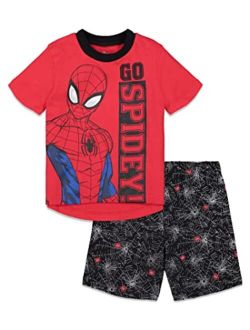 Avengers Spiderman T-Shirt and French Terry Shorts Set