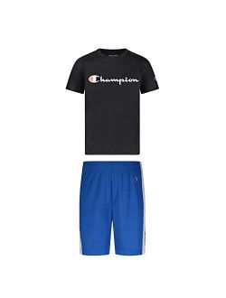 Little Boys 2-7 Short Sets Mesh and French Terry Shorts
