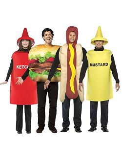 Future Memories Fast Food Costume Set - Burger, Hot Dog, Ketchup, Mustard