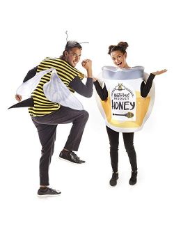 Honey Bee & Honey Jar Couples Costume - Cute Bumblebee Halloween Outfits