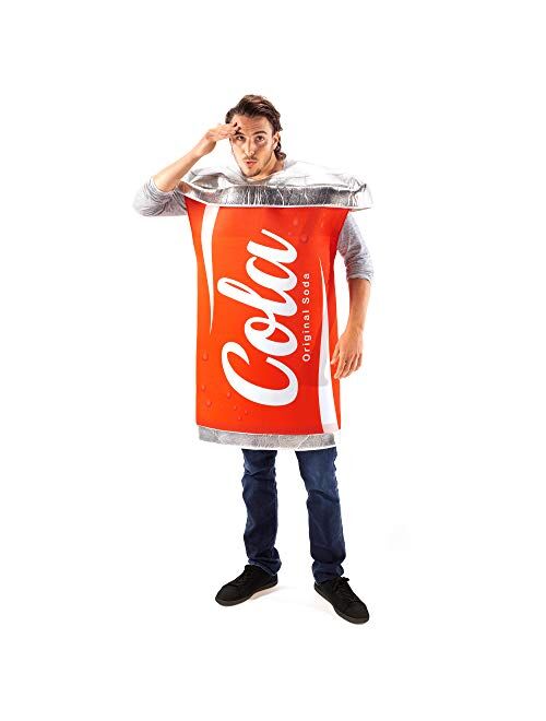 Hauntlook Cola vs Popsi Couples Halloween Costume - Funny Soda Pop Cans, Soft Drink Outfit