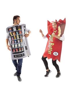 Vending Machine & Peanut Butter Cup Halloween Couples Costumes Funny Food