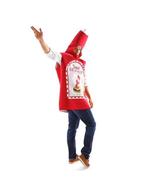 Hauntlook Mayo Ketchup Halloween Couples' Costume - Funny Food & Sauce Bottle Outfits