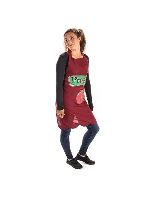Hauntlook Preggo Apron - Funny Maternity Halloween Food Womens Costume - Tomato Sauce Jar