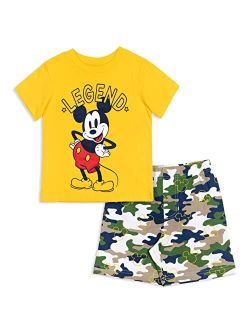 Mickey Mouse Baby Graphic T-Shirt and Shorts Outfit Set Infant to Big Kid