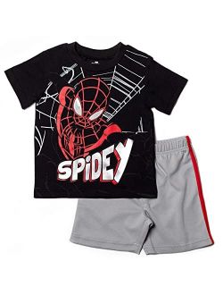 Avengers Spiderman Athletic T-Shirt T-ShirtShorts Set
