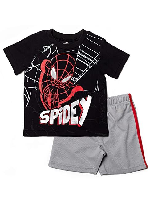 Marvel Avengers Spiderman Athletic T-Shirt T-ShirtShorts Set