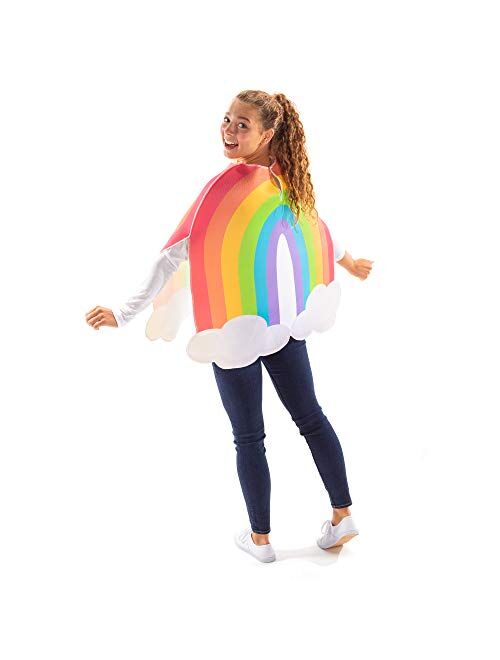 Hauntlook Double Rainbow Couples' Costume - Cute Colorful Arc Halloween Outfits for Adults