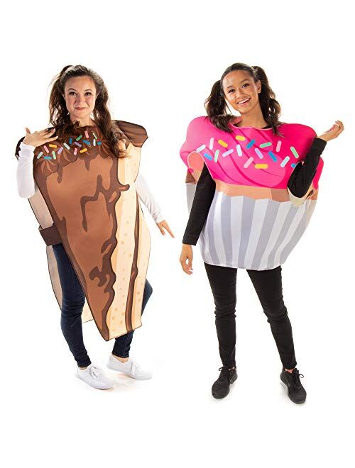 Hauntlook Cake & Cupcake Couples Halloween Costume - Cute Adult Junk Food Outfits