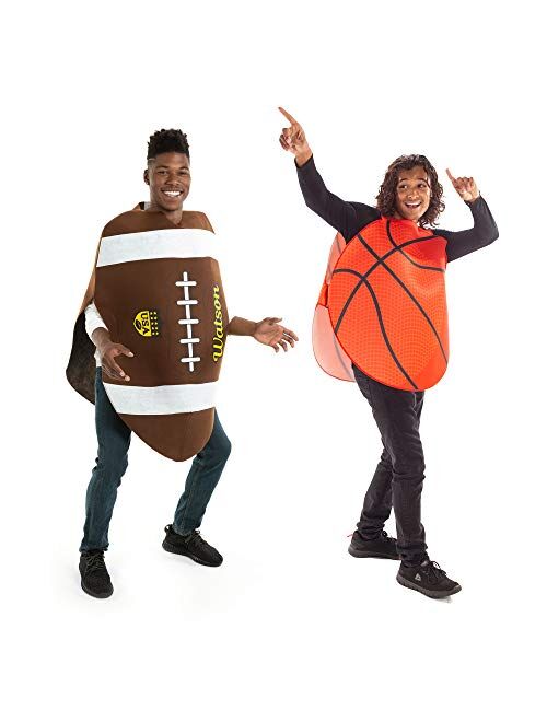 Hauntlook Basketball & Football Halloween Couples Costume - Funny Adult Sports Theme