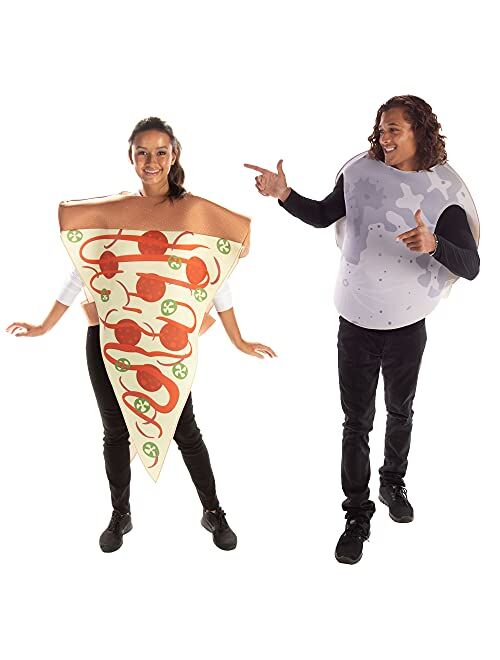 Hauntlook That's Amore Halloween Couples Costume - Funny Pizza & Moon Pun Adult Outfits
