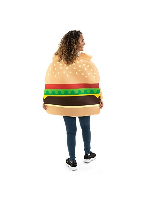 Hauntlook Classic Burger & Fries Couples Halloween Costume - Unisex Funny Food Party Suit