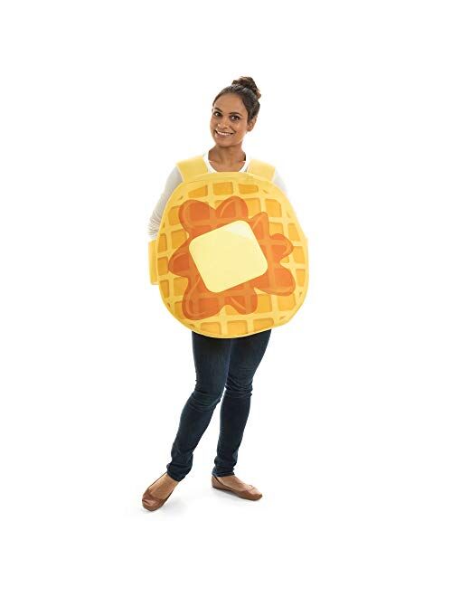 Hauntlook Chicken & Waffles Couples Costume - Breakfast Food Outfit for Halloween Pairs