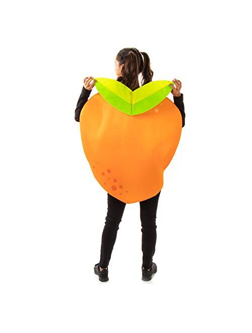 Hauntlook Apple & Orange Halloween Couples Costume - Adult Unisex Funny Fruit Food Outfits