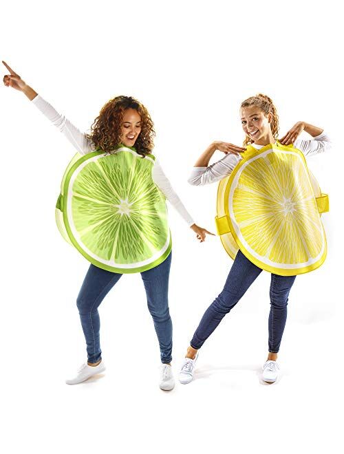 Hauntlook Lemon Lime Couples & Friends Halloween Costume Cute Fruit Adults