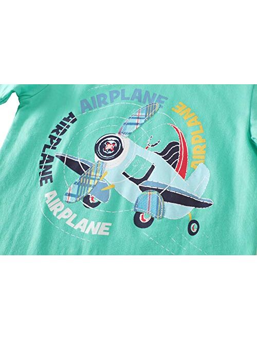 LMYOVE Toddler Little Boys Short Sleeve T-Shirt and Short Sets Summer Outfits Clothes