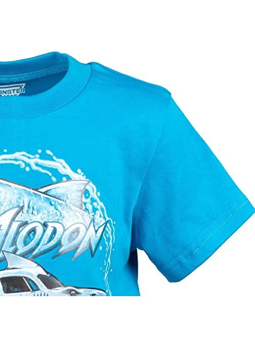 Monster Jam Trucks Short Sleeve T-Shirt & Athletic Mesh Shorts Set