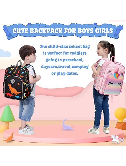 Toddler Kids backpacks,VASCHY Cute Lightweight Water Resistant Preschool Kindergarten Backpack for Boys and Girls Chest Strap