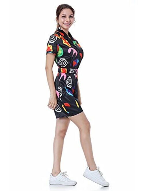 Sinastar Womens Girls Eleven Cosplay Costume Jumpsuit T Shirt Halloween Role Play Season 3 Summer Short Sleeve Dress Ouifit