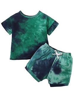 Mioglrie Toddler Baby Boy Clothes Tops Shorts Set Baby Clothes Boy Playwear Summer Boy Outfits