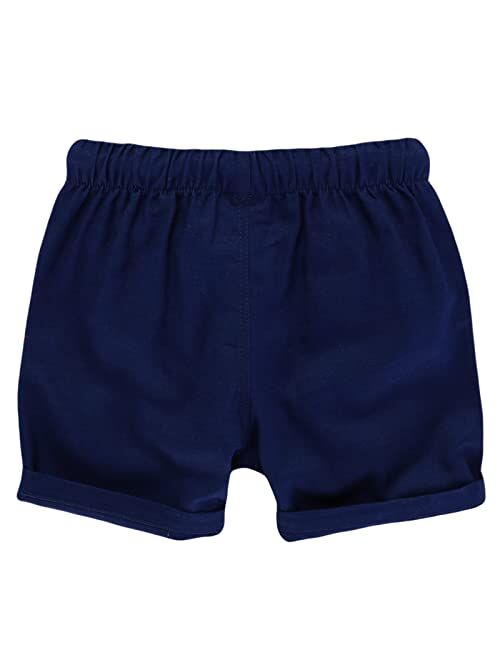 HZXVic Cotton Toddler Boy Clothes, Summer Outfits for Kids Shorts Sleeve T-Shirt and Pants Set 2-7T