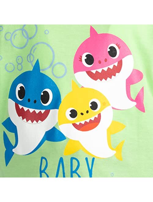 Pinkfong Baby Shark Short Sleeve Raglan Graphic T-Shirt & Shorts Set