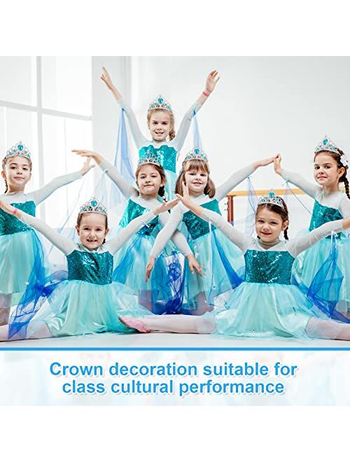 MTLEE 10 Pieces Princess Crowns Dress up Princess Tiaras for Little Girls Toddler Princess Costume Party Accessories