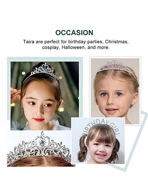 Kilshye Silver Tiara Headband Girls Princess Tiaras Rhinestone Crown Bride Prom Hair Accessories for Women and Girls