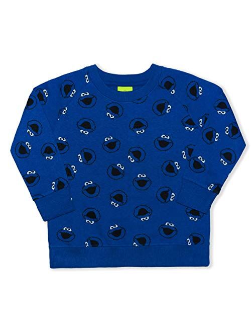Sesame Street Boy's 2-Piece Sweatshirt and Jogger Set, Grey