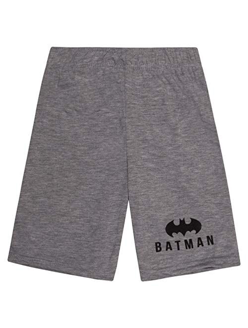 BATMAN T Shirt for Boys, Tank Top and Shorts 3 Piece Summer Activewear Bundle Shirt for Kids