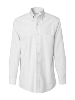 Men's Dress Shirt Regular Fit Oxford Solid