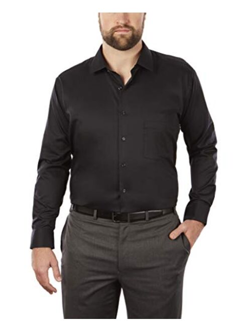 Van Heusen Mens BIG and TALL Dress Shirt Flex Collar Stretch Solid