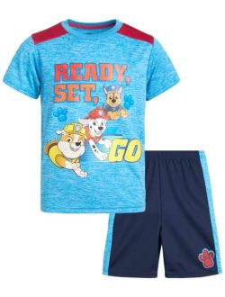 Nickelodeon Boys Paw Patrol Shorts Set 2 Piece T-Shirt and Shorts (Toddler/Little Boy)