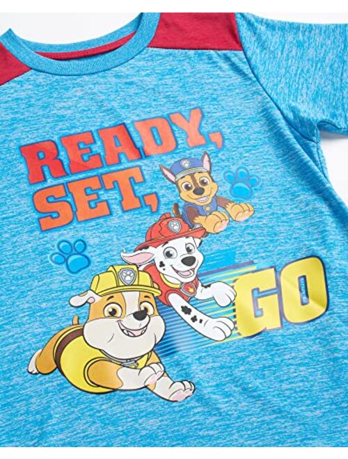 Rocky Nickelodeon Boys Paw Patrol Shorts Set 2 Piece T-Shirt and Shorts (Toddler/Little Boy)
