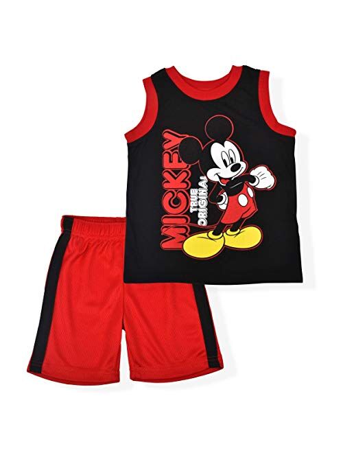 Disney Mickey Mouse Original Mesh Short Set with Sleeveless Shirt