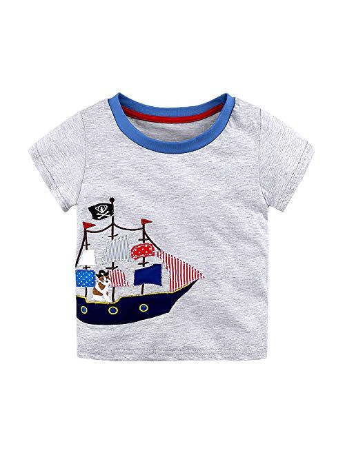 Nwada Toddler Boys Clothes Baby Summer Outfits Short Sleeve T-Shirt and Shorts 2-Piece Kids Boys Playwear Sets
