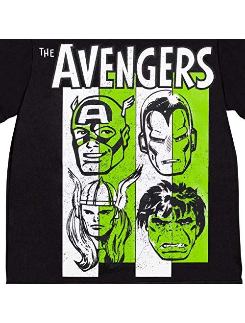 Marvel Avengers Spider-Man Captain America Boys Short Sleeve T-Shirt & Shorts Set