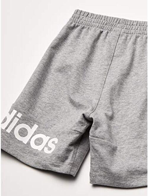 adidas boys Short Sleeve Cotton Tee & Sports Shorts Clothing Set