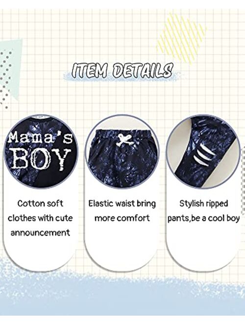 Kimi Bear Toddler Baby Boy Clothes Little Boy Clothing Short Sleeve Mama Boy Baby Clothes Cotton Summer Outfits Set
