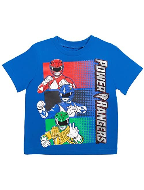 Power Rangers Graphic T-Shirt and Mesh Shorts Outfit Set Toddler to Big Kid