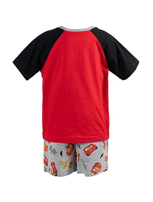 Disney Pixar Cars Mickey Mouse Lion King Toy Story Buzz Lightyear Graphic T-Shirt & French Terry Shorts Set