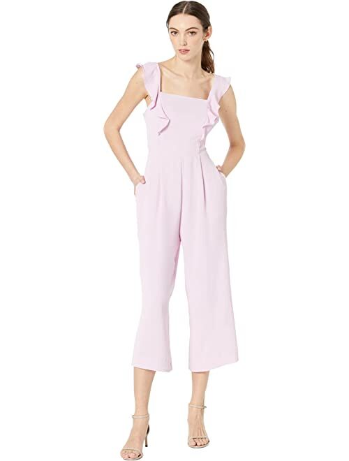 BCBGeneration Tie Back Ruffle Sleeve Jumpsuit V1VX1D16