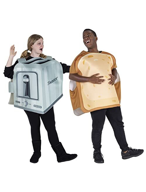 Hauntlook Bread and Toaster Halloween Couples Costume - Funny Food Toast Outfits