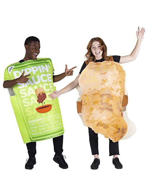 Hauntlook Chicken Nugget with Dipping Sauce Couples Halloween Costume - Cute Food Outfits