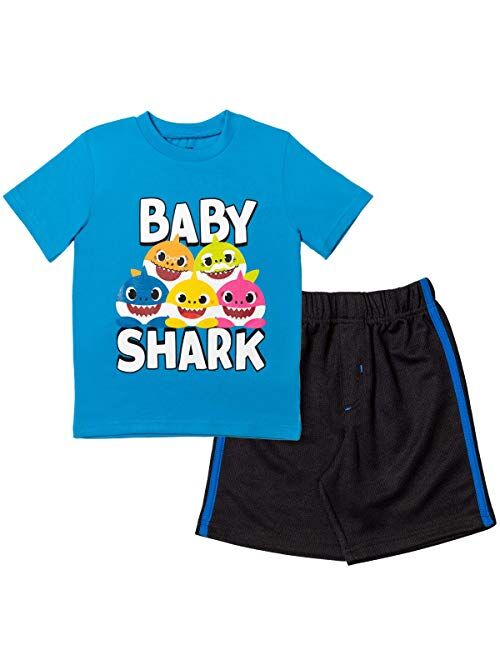 Buy Pinkfong Baby Shark Short Sleeve T-Shirt & Shorts Set online ...