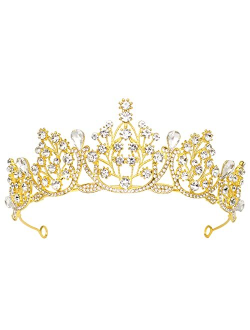 Buy LIHELEI Crystal Crown Tiara for Women, Vintage Tiara Wedding Crown ...