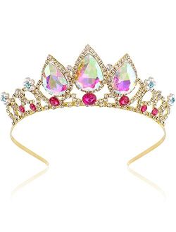 Tiaras for Girls, Didder Princess Crown and Tiaras for Little Girls Tiara, Princess Tiara Crystal Crown for Girls Birthday