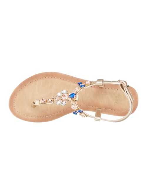 GC SHOES Women's Josie T-Strap Flat Sandals