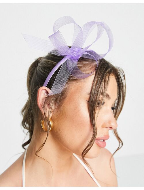 My Accessories London fascinator headband in lilac