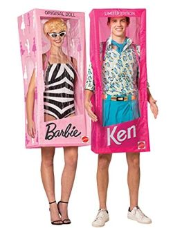 Rasta Imposta Vintage Barbie & Ken Empty Boxes Only Couples Costume (Costumes Sold Separately) Cosplay Party Dress Up Doll Costumes, Adult One Size